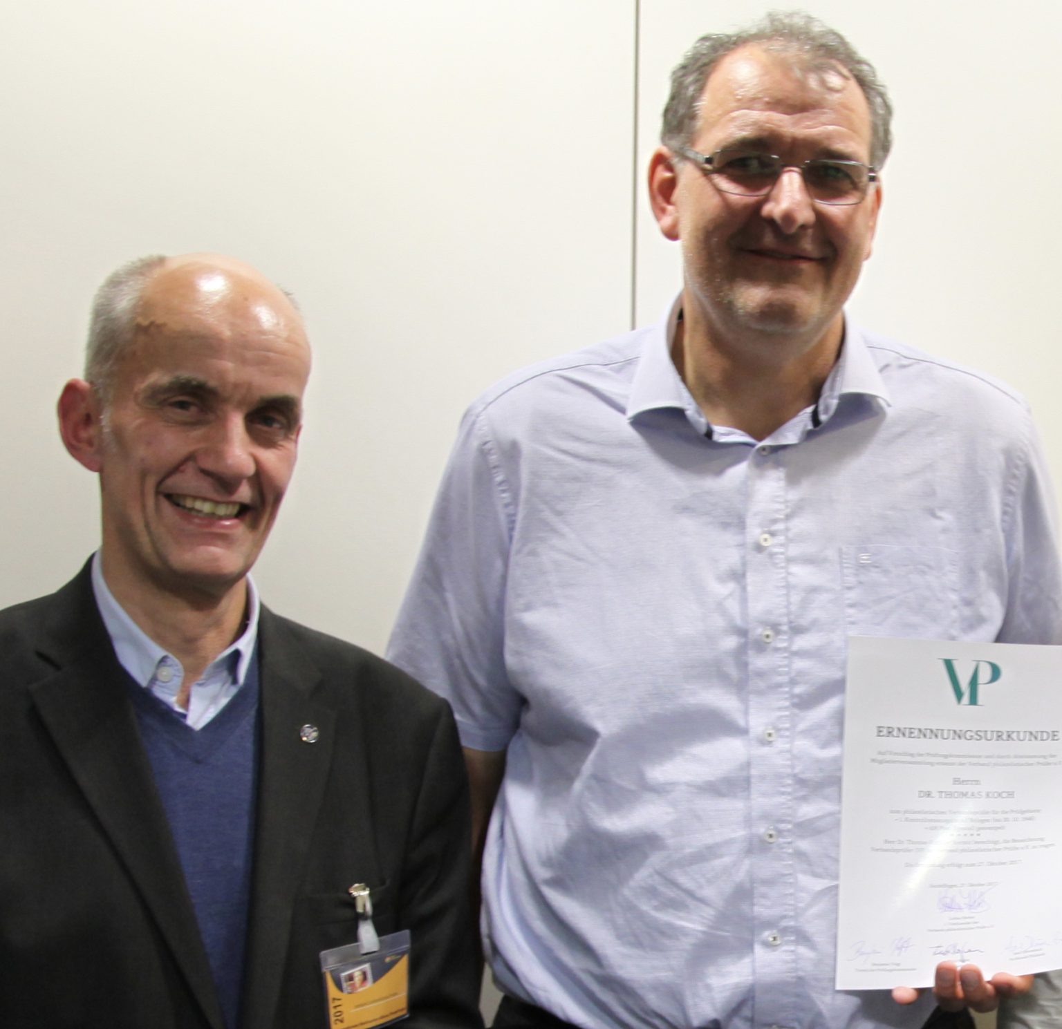 Dres. Ralf U. Jan-eric Goronzy Und Dr. Thomas Koch Dr. Thomas Koch erweitert Prüfgebiete – VP: Expertise für Sachwerte