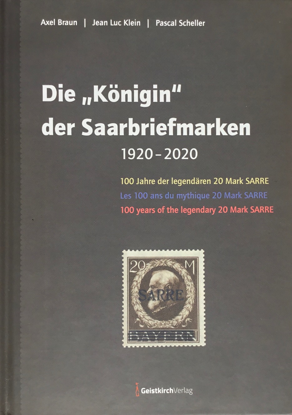 Neue VP Monografie: Die „Königin“ der Saarbriefmarken 1920-2020